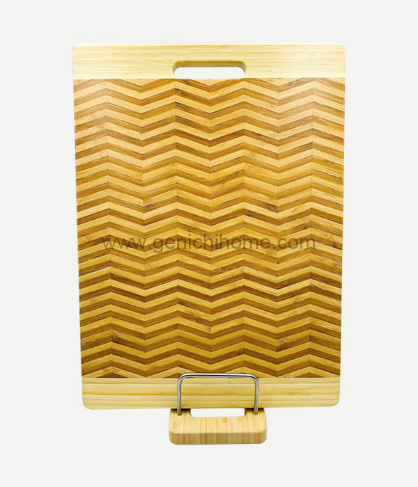 Fishbone Cutting Board Sleufted handvat